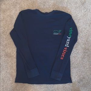 Vineyard vines long-sleeve Shamrock Whale Tee